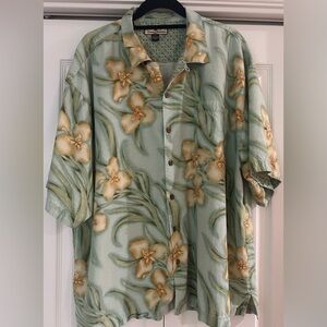 Tommy Bahama Silk Floral Button-Up Shirt